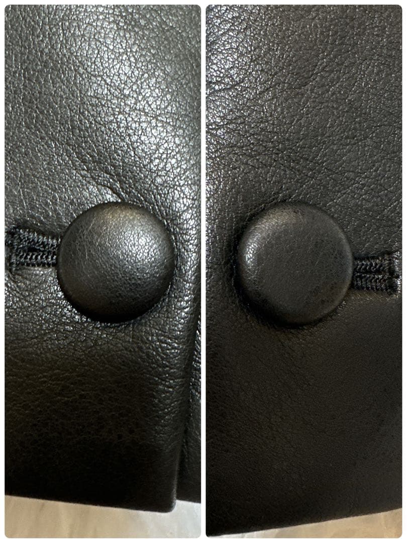 ⭐️新品　未使用品　Mila Owenフェイクレザービッグショルダージャケット　黒