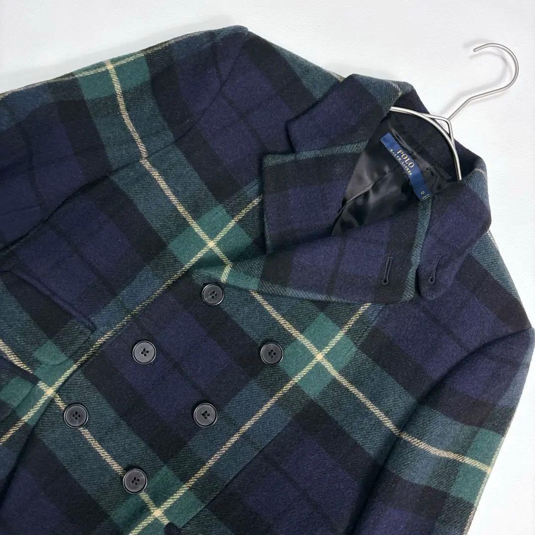 未使用級✨ポロラルフローレン ダブルブレストジャケット タータンチェック