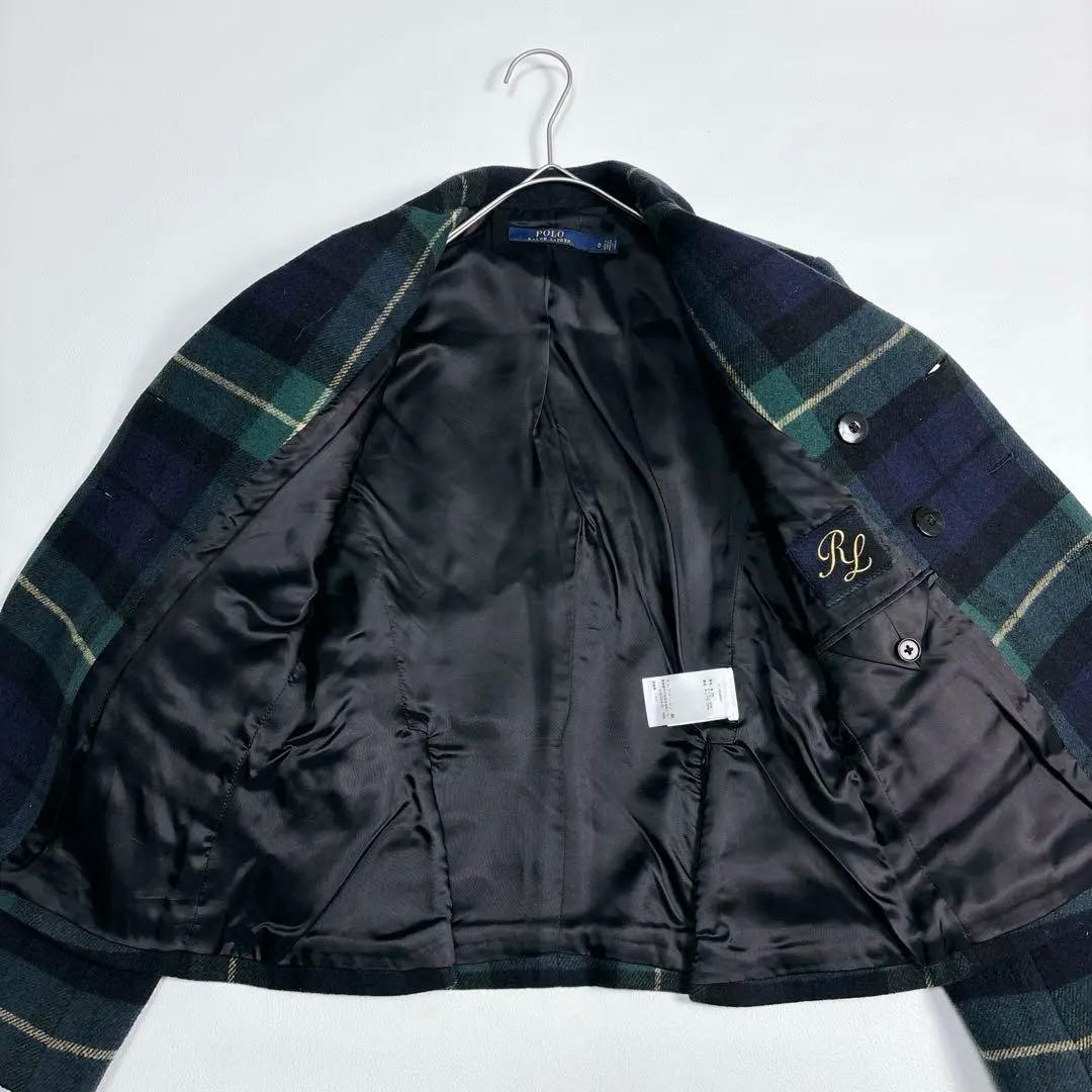 未使用級✨ポロラルフローレン ダブルブレストジャケット タータンチェック