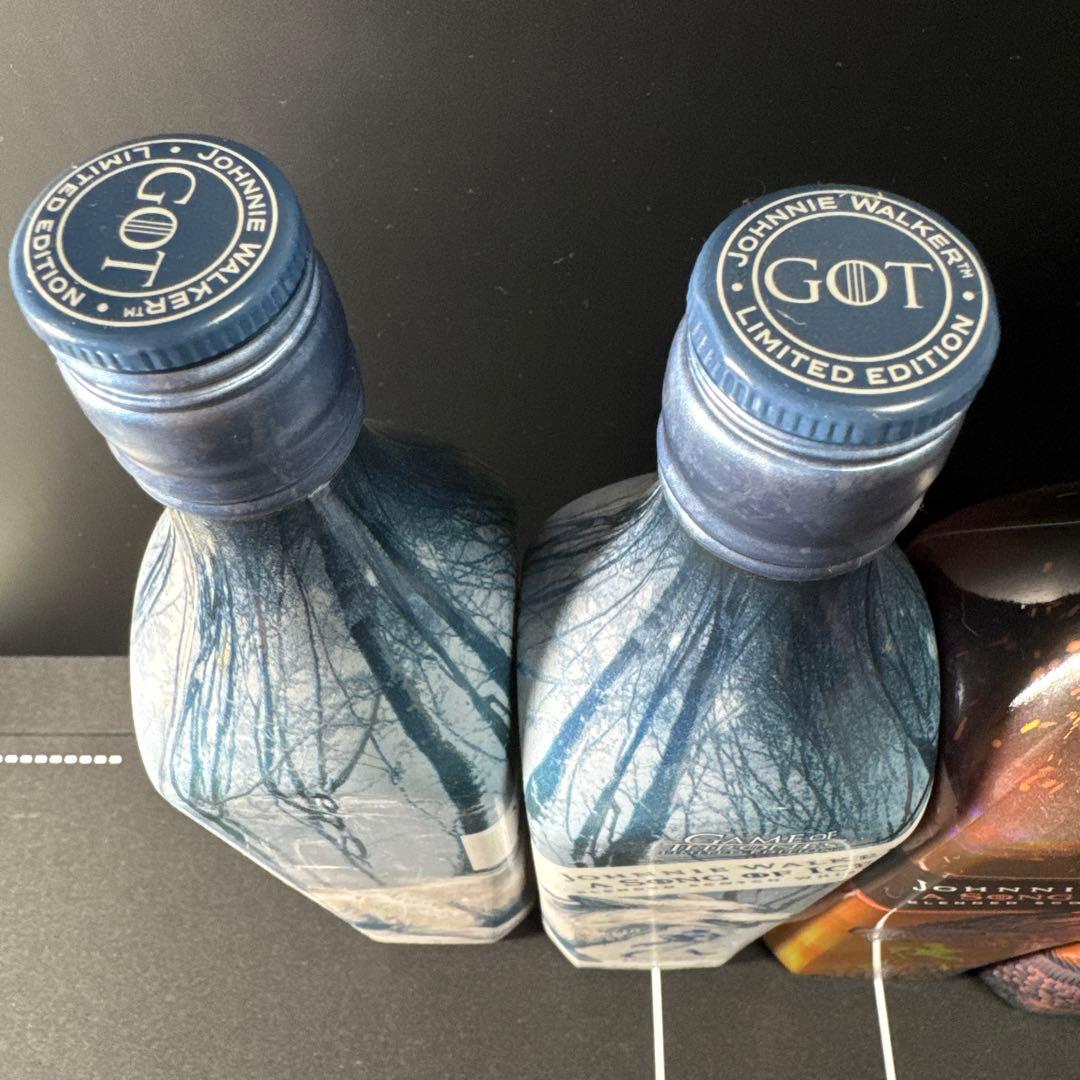【限定版】【新品】ジョニーウォーカー×ゲーム・オブ・スローンズ 4本セット