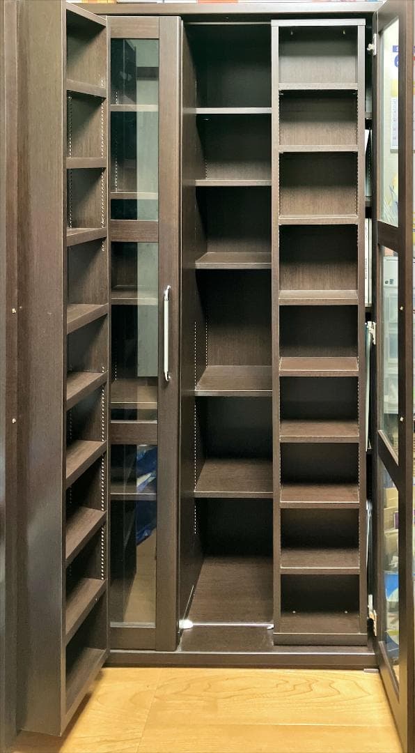 通販生活　本棚　スライド600　ブラウン