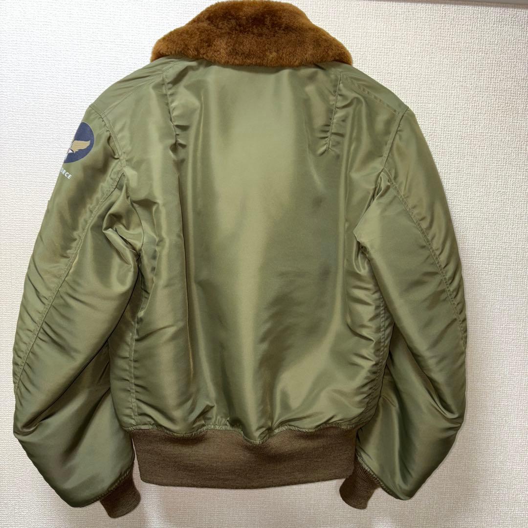 バズリクソンズ B15C 38 フライトジャケット オリーブ ファー襟付き