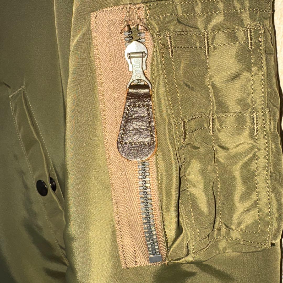 バズリクソンズ B15C 38 フライトジャケット オリーブ ファー襟付き