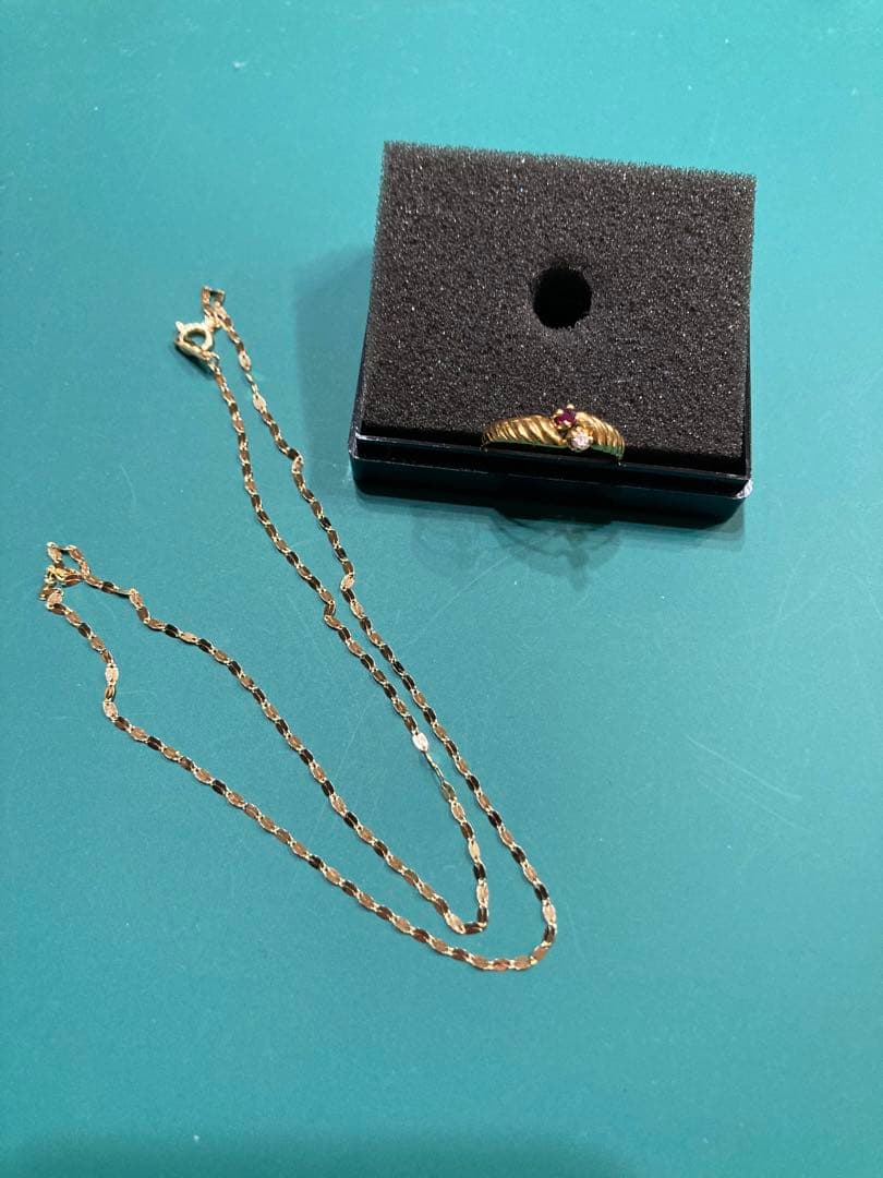 18金　ネックレス、リング