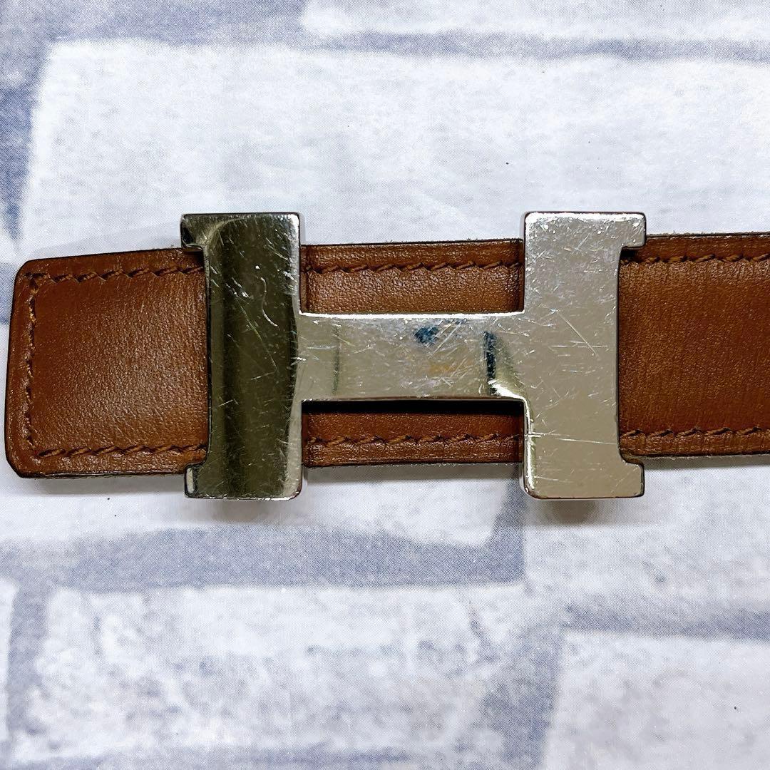 【箱あり】HERMES　H型バックル ベルト コンスタンスミニ　リバーシブル