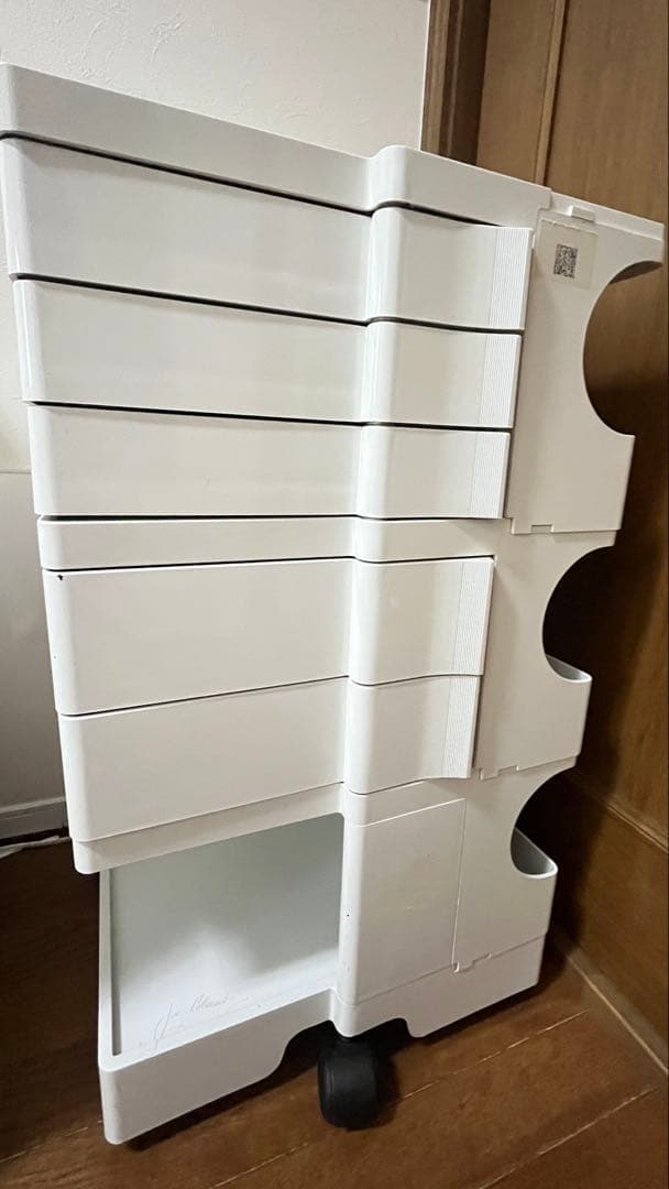 ボビーワゴン（3段5トレイ、ホワイト）