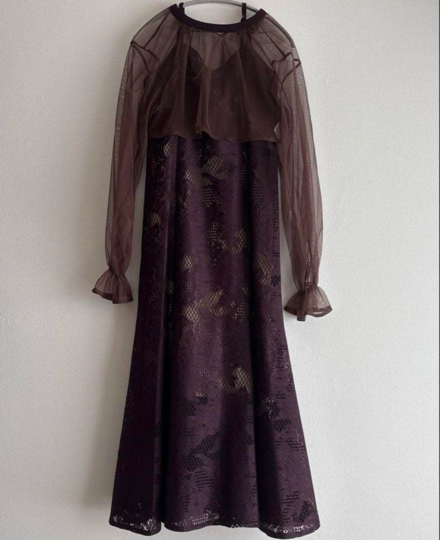 【etoll.】3wayシフォンボレロ&レースキャミドレス