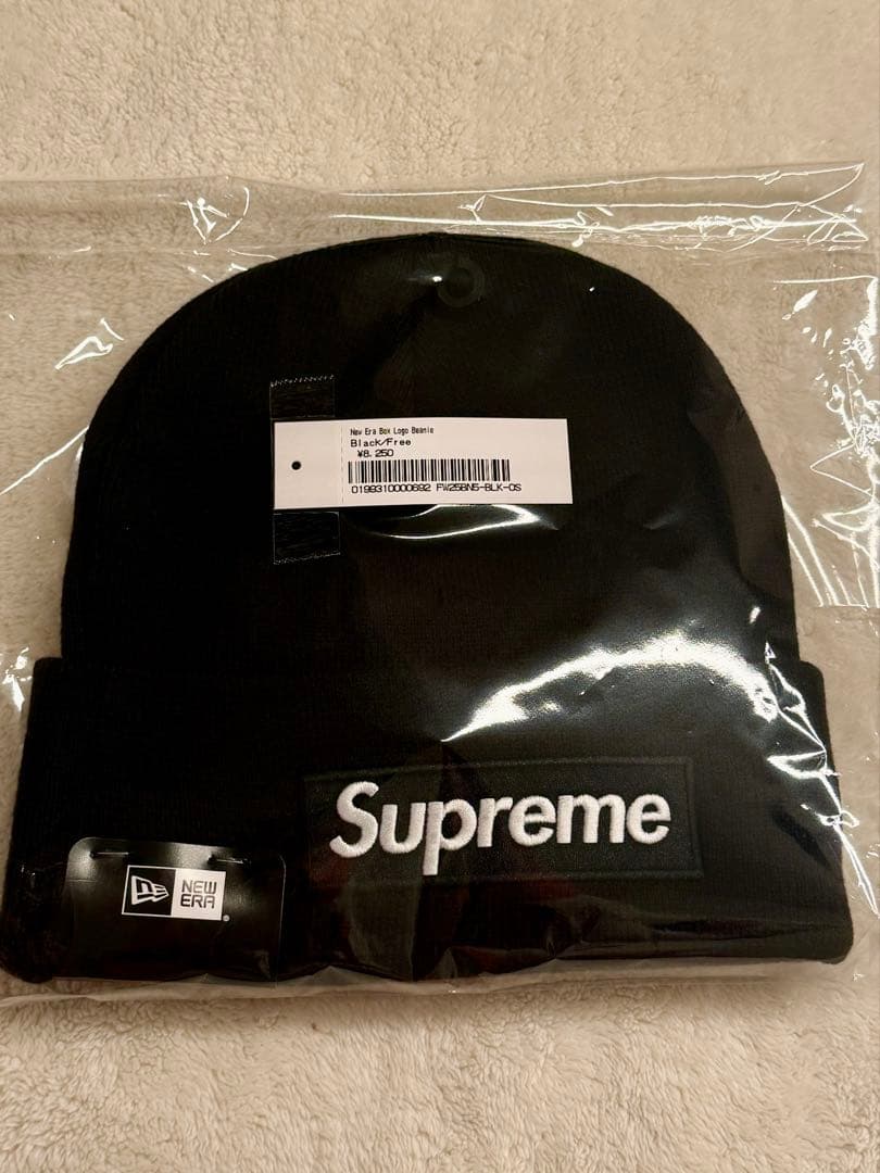 [新品]25fwSupreme New Era Box Logo Beanie