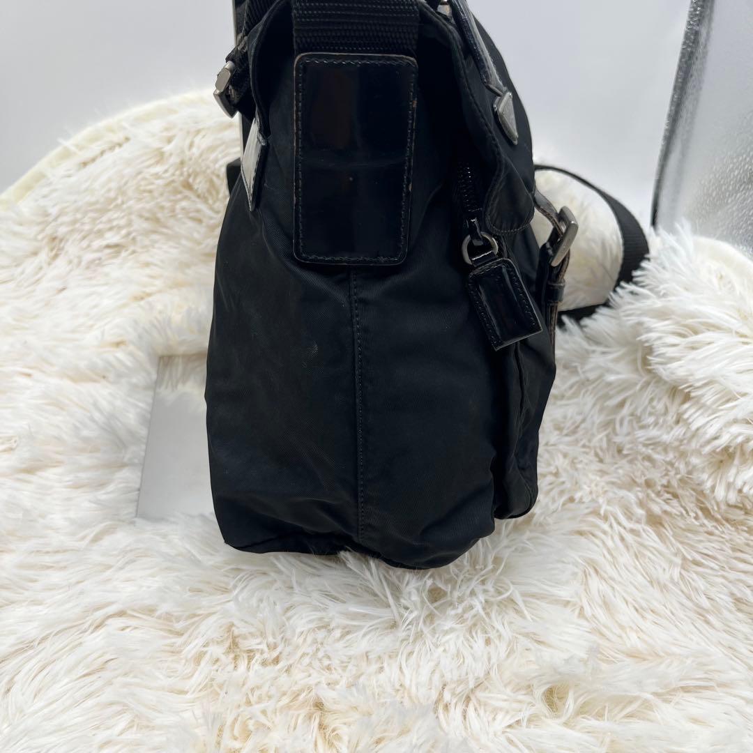 ✨美品✨PRADA プラダ ショルダーバッグ 三角ロゴ ナイロン ブラック