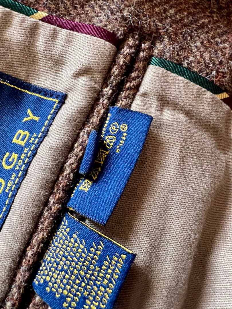 Ralph Lauren Rugby ブラウン ツイード テーラードジャケット