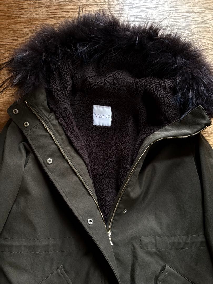 マッキントッシュフィロソフィー モッズコート　ボアライナー　カーキ