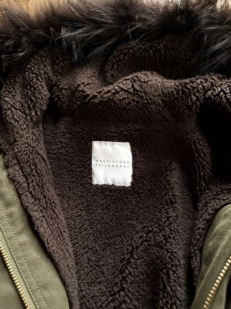 マッキントッシュフィロソフィー モッズコート　ボアライナー　カーキ