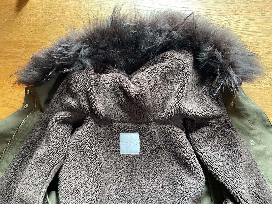 マッキントッシュフィロソフィー モッズコート　ボアライナー　カーキ