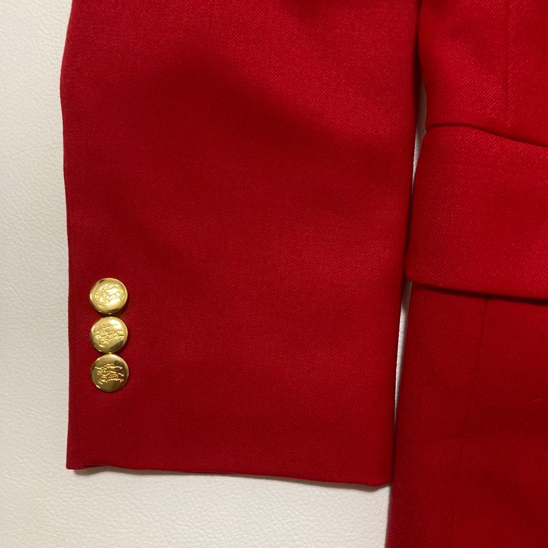 Burberrys デッドストック 新品未使用 赤ブレザー 金ボタン 英国製