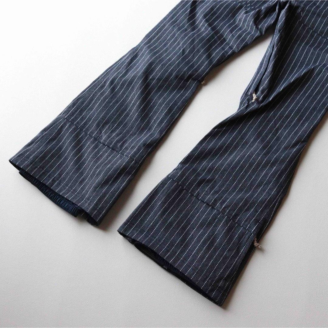 5462【美品】バートン ビブパンツ ストライプ　ポーチ付き　レディース