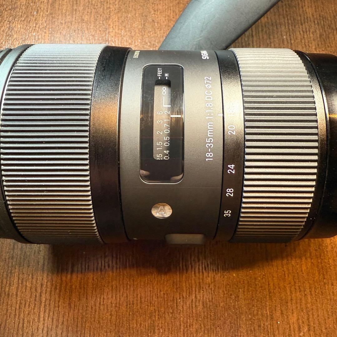 シグマ18-35mm F1.8 DC HSM Canon EF-Sマウント　美品