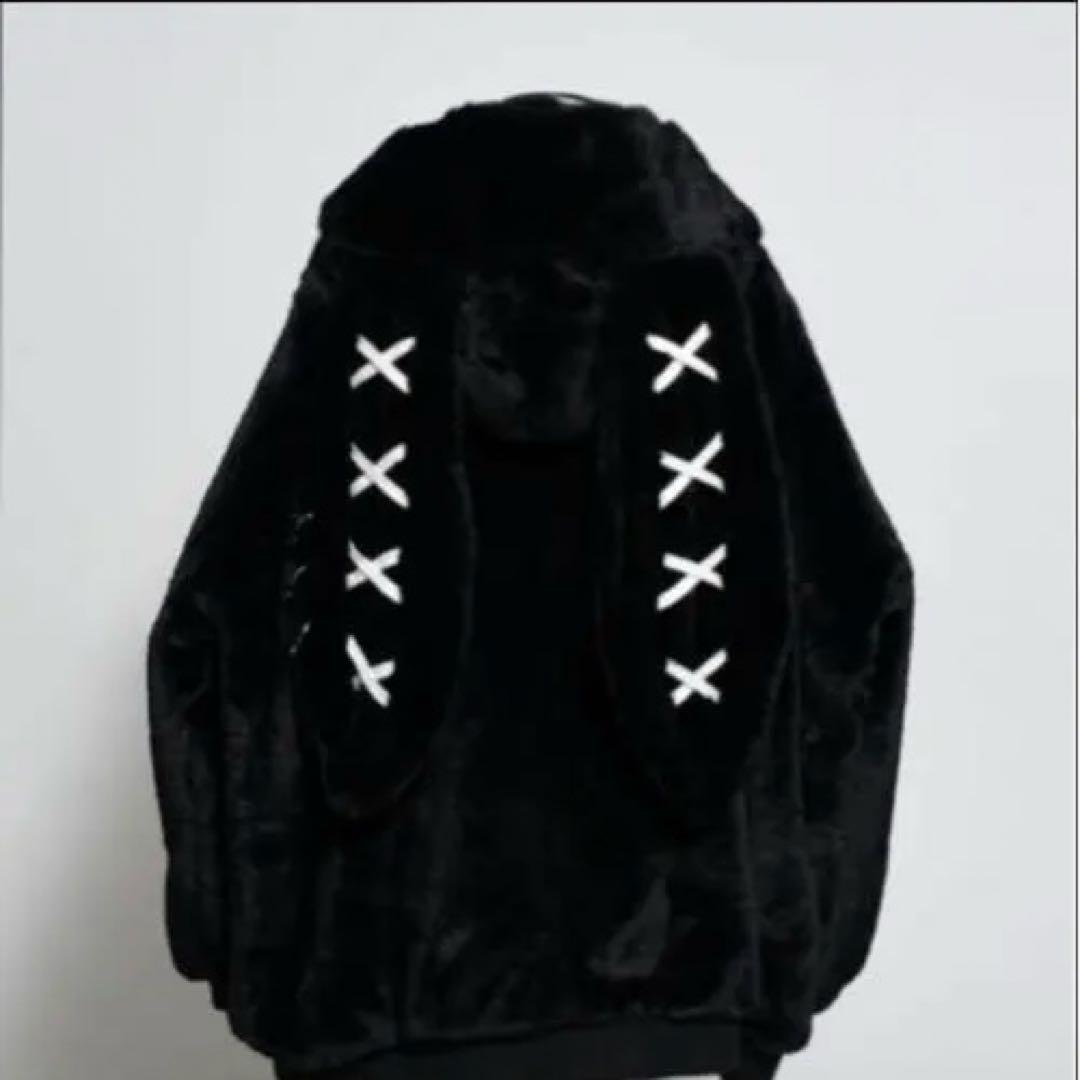 レフレム うさ耳ファー 黒