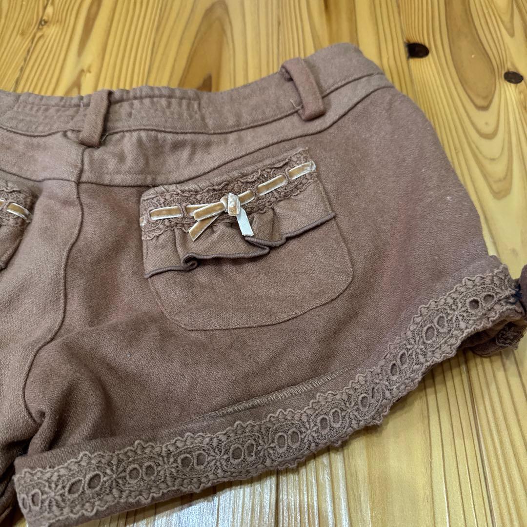 ☆希少☆ LIZ LISA ブラウン フリル付きショートパンツ