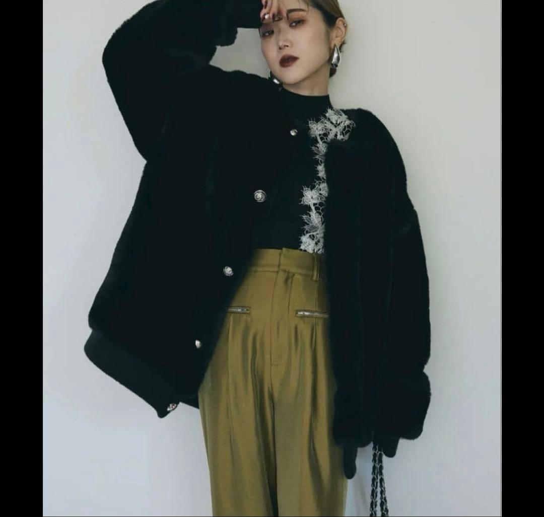 ANDREA&Co. ファーコート　ブラック