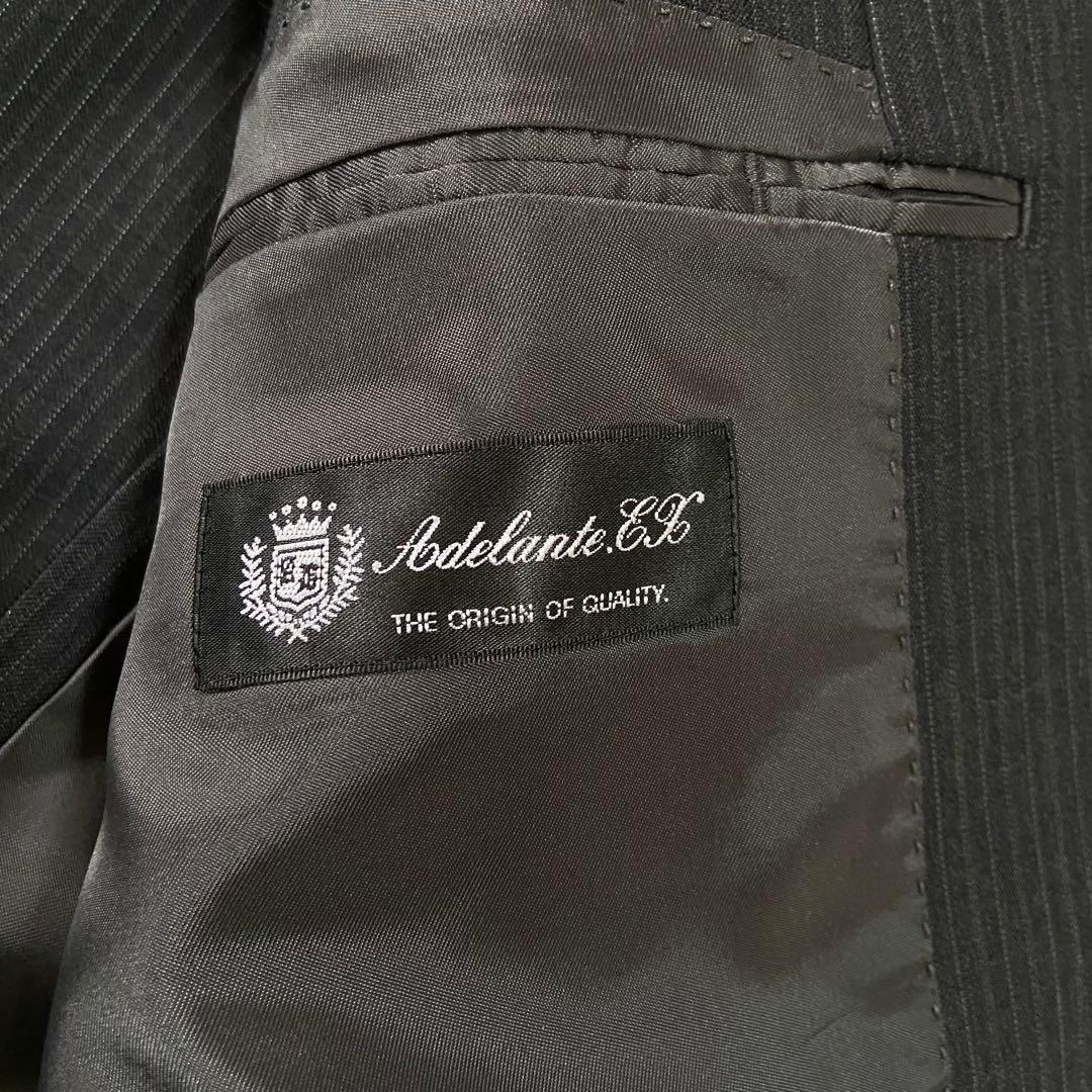 大きいサイズ✨BB7 アデランテ ストライプ セットアップスーツ グレー