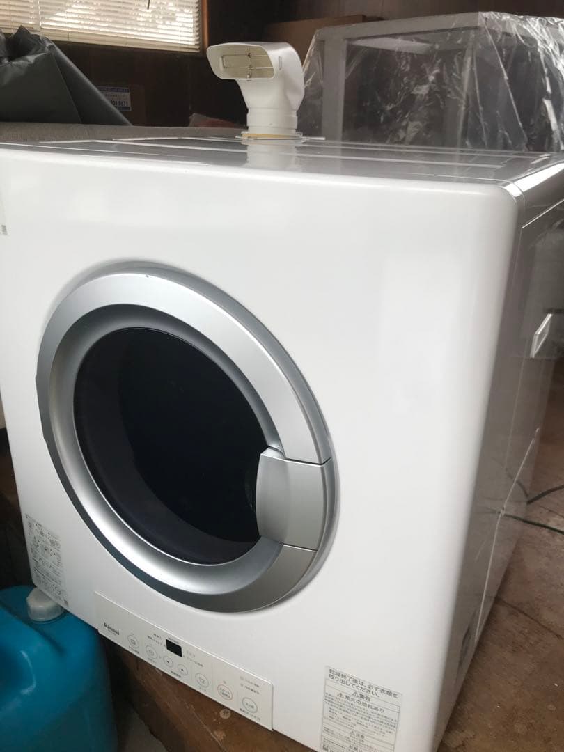 リンナイ ガス衣類乾燥機（幹太くん）乾燥容量8㎏ LPガス用 専用架台（高）付き