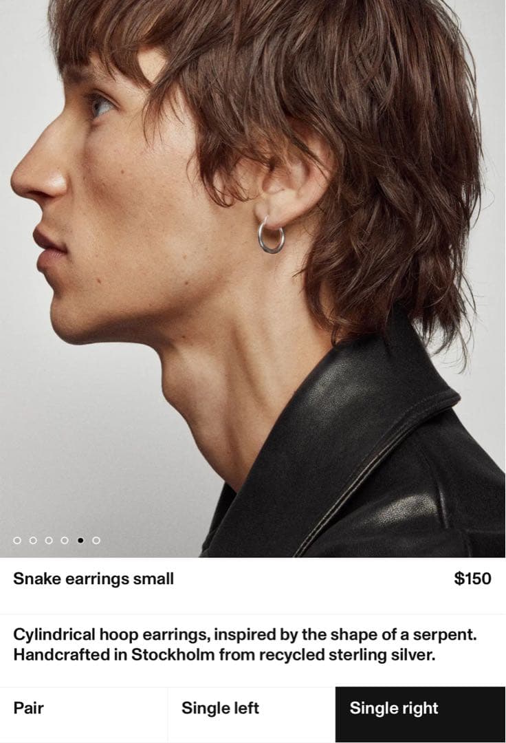 【洗浄済】All Blues ピアス 片耳