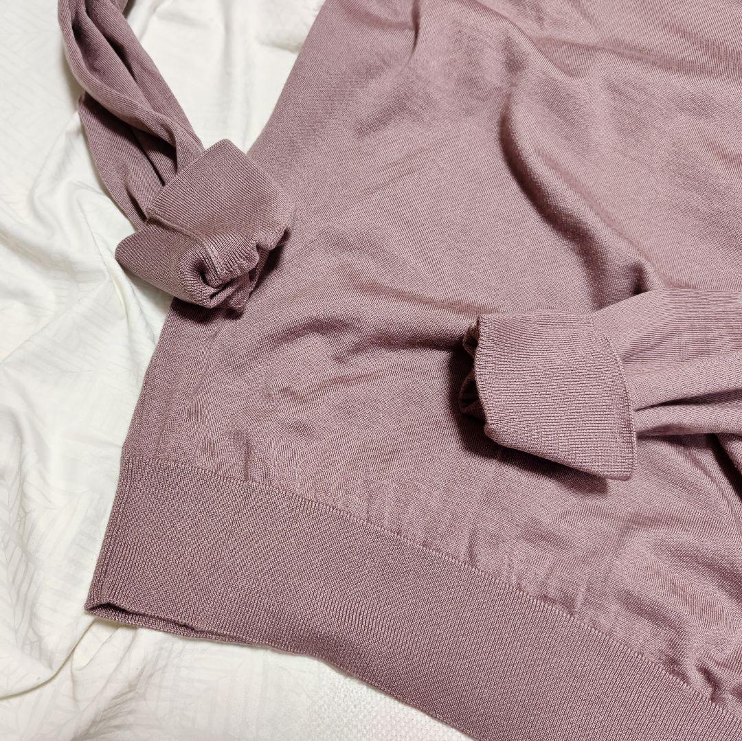 エルメネジルドゼニアZEGNAカシミアシルクCASHSETAタートルネックニット