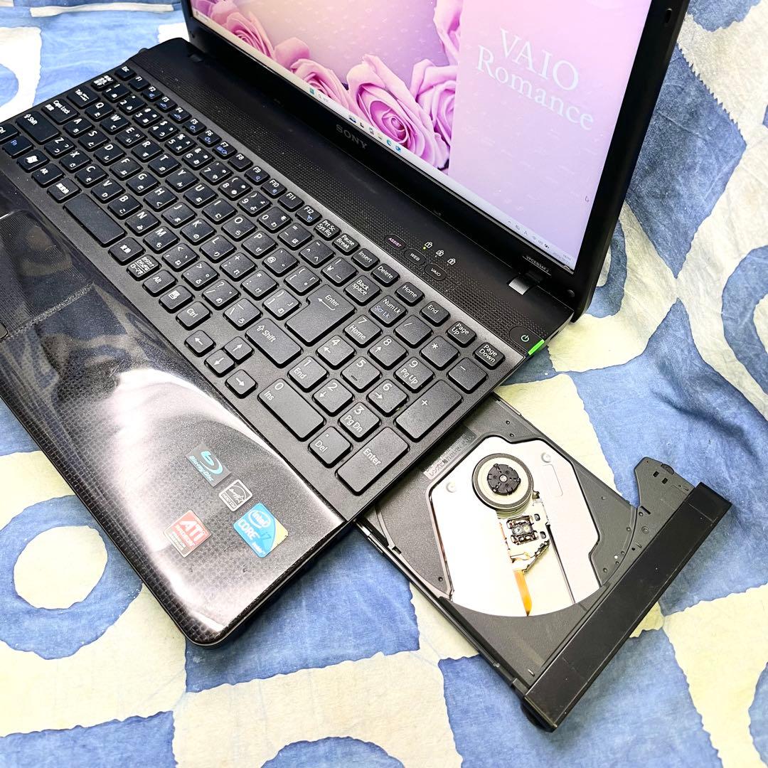 人気VAIO♡爆速SSD512G☆i7☆大人な黒♪ブルーレイ&カメラ！Win11