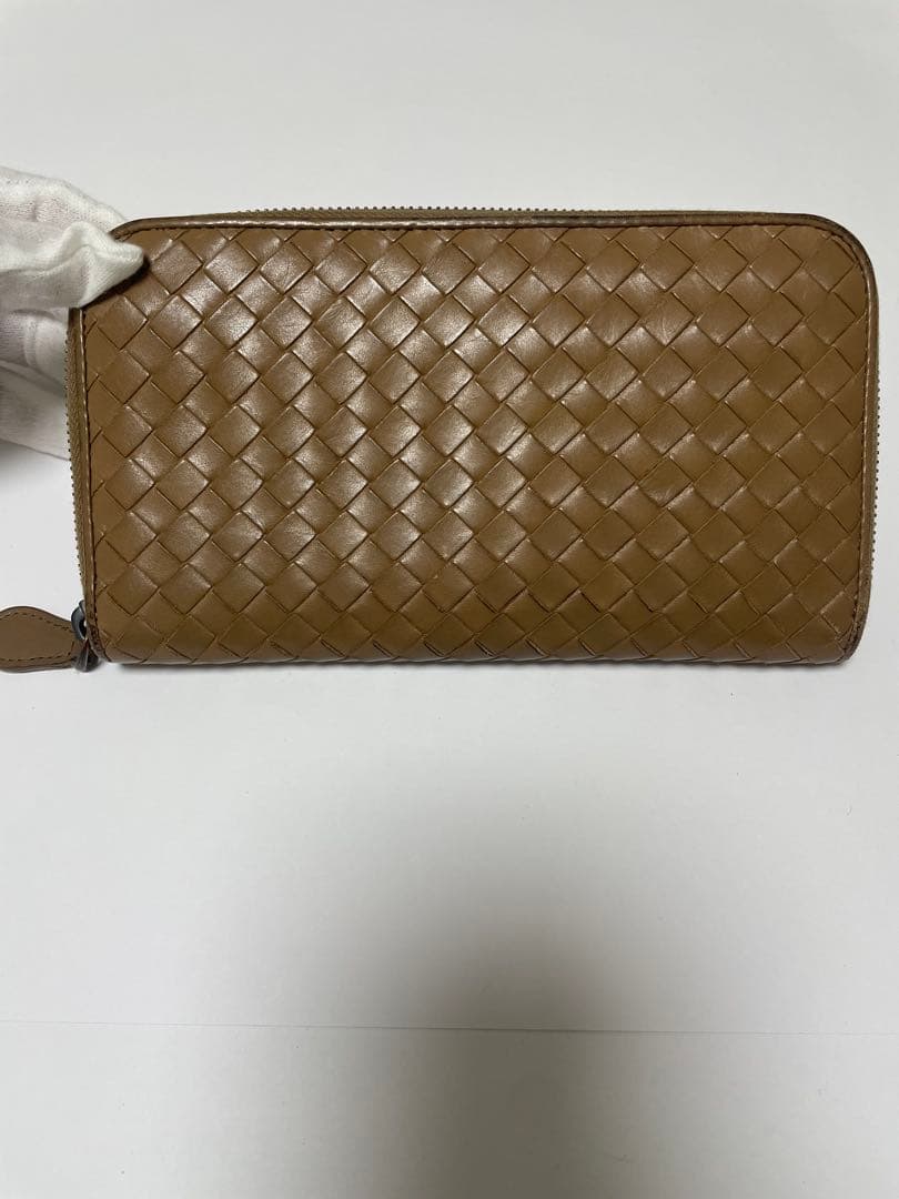 BOTTEGA VENETA ブラウンレザー長財布
