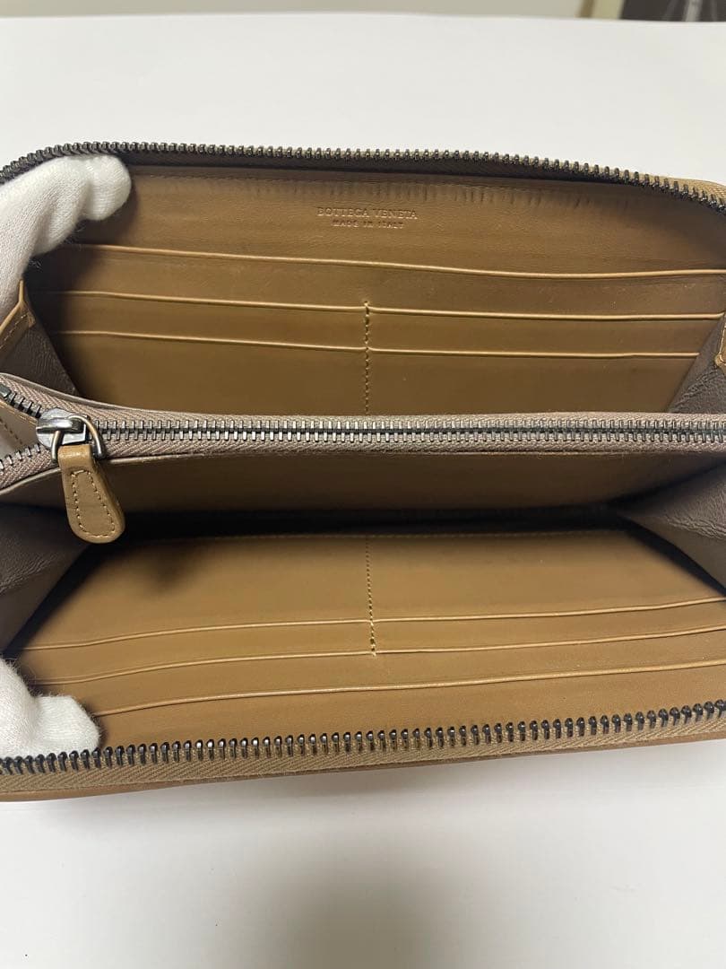 BOTTEGA VENETA ブラウンレザー長財布