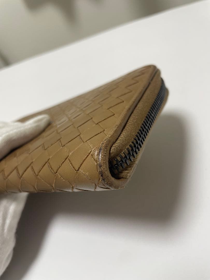 BOTTEGA VENETA ブラウンレザー長財布