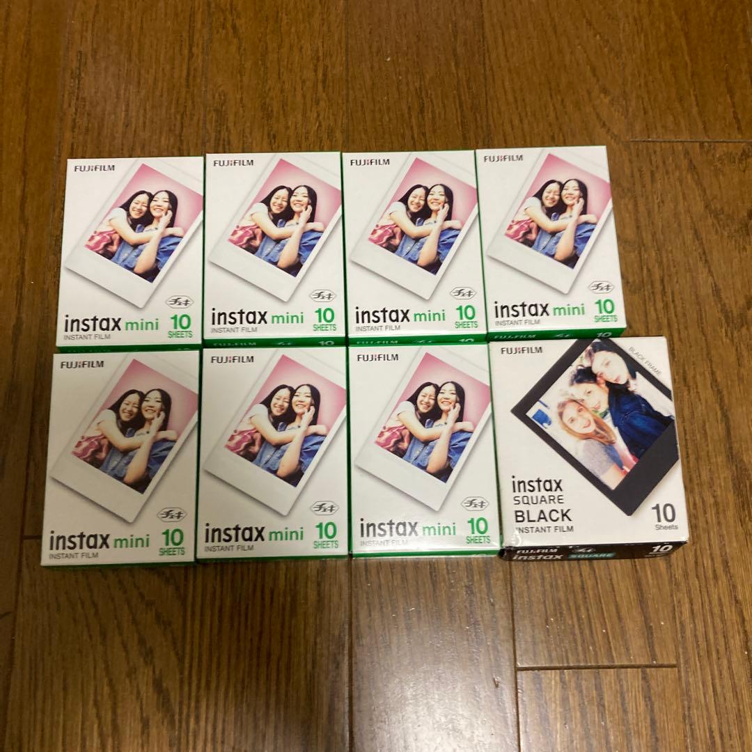 instax mini フィルム　１０枚×７箱+おまけ