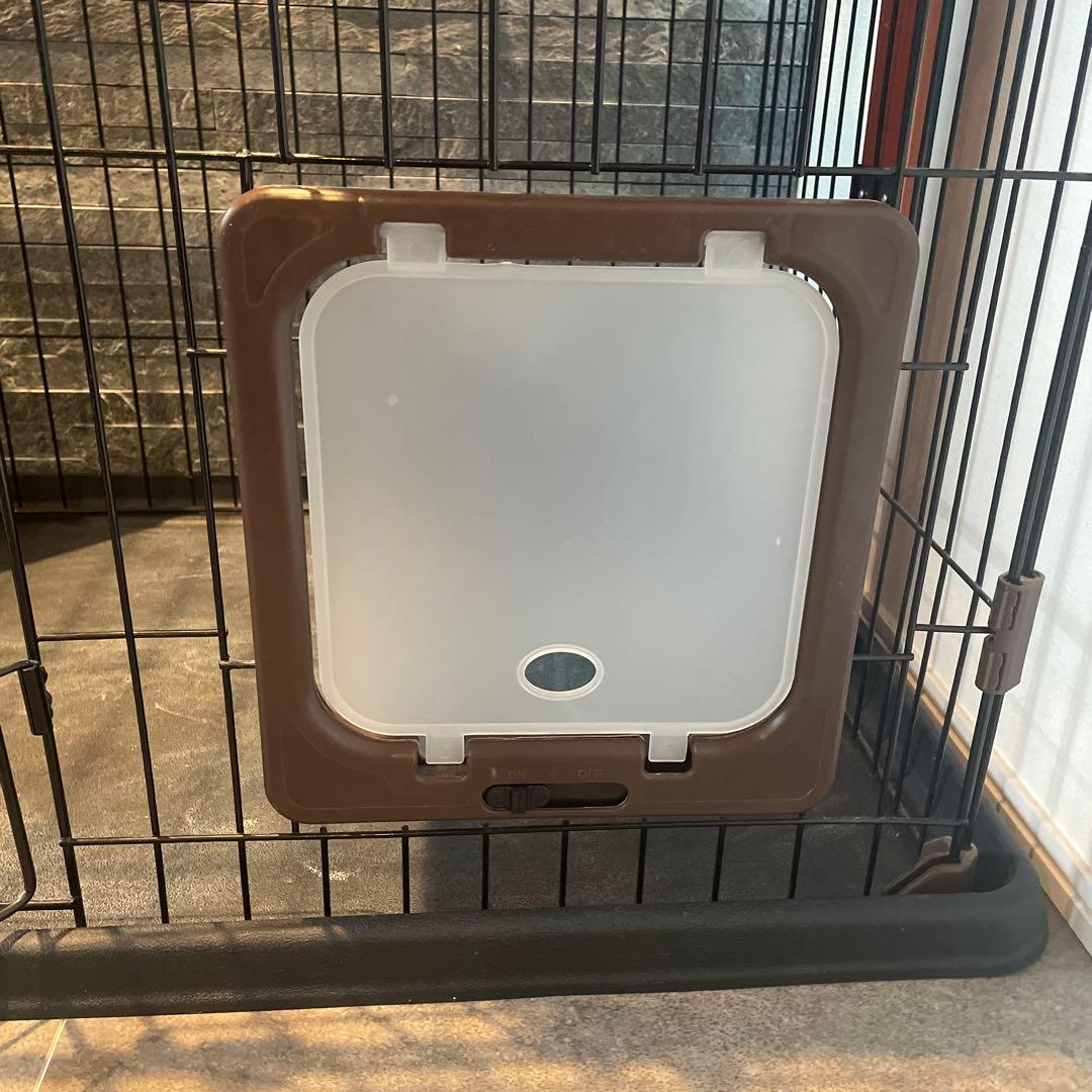 キャットケージ 金属製 2段棚付き