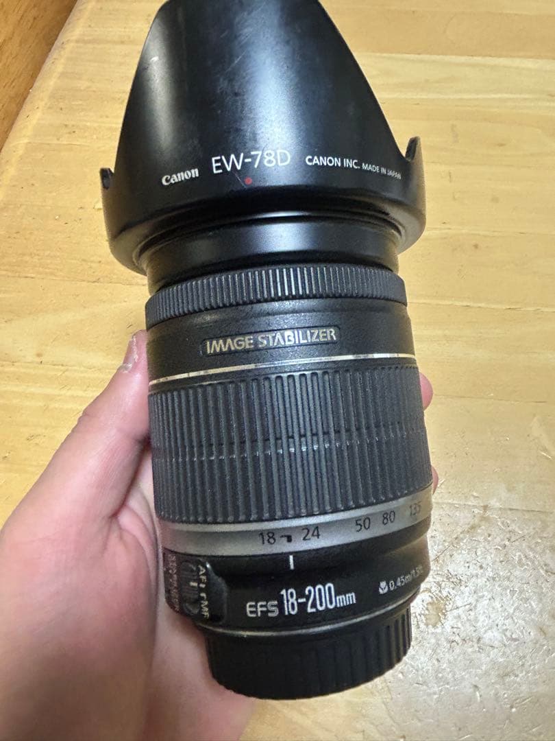 レンズ(ズーム) canon EF-S 18-200mm IS