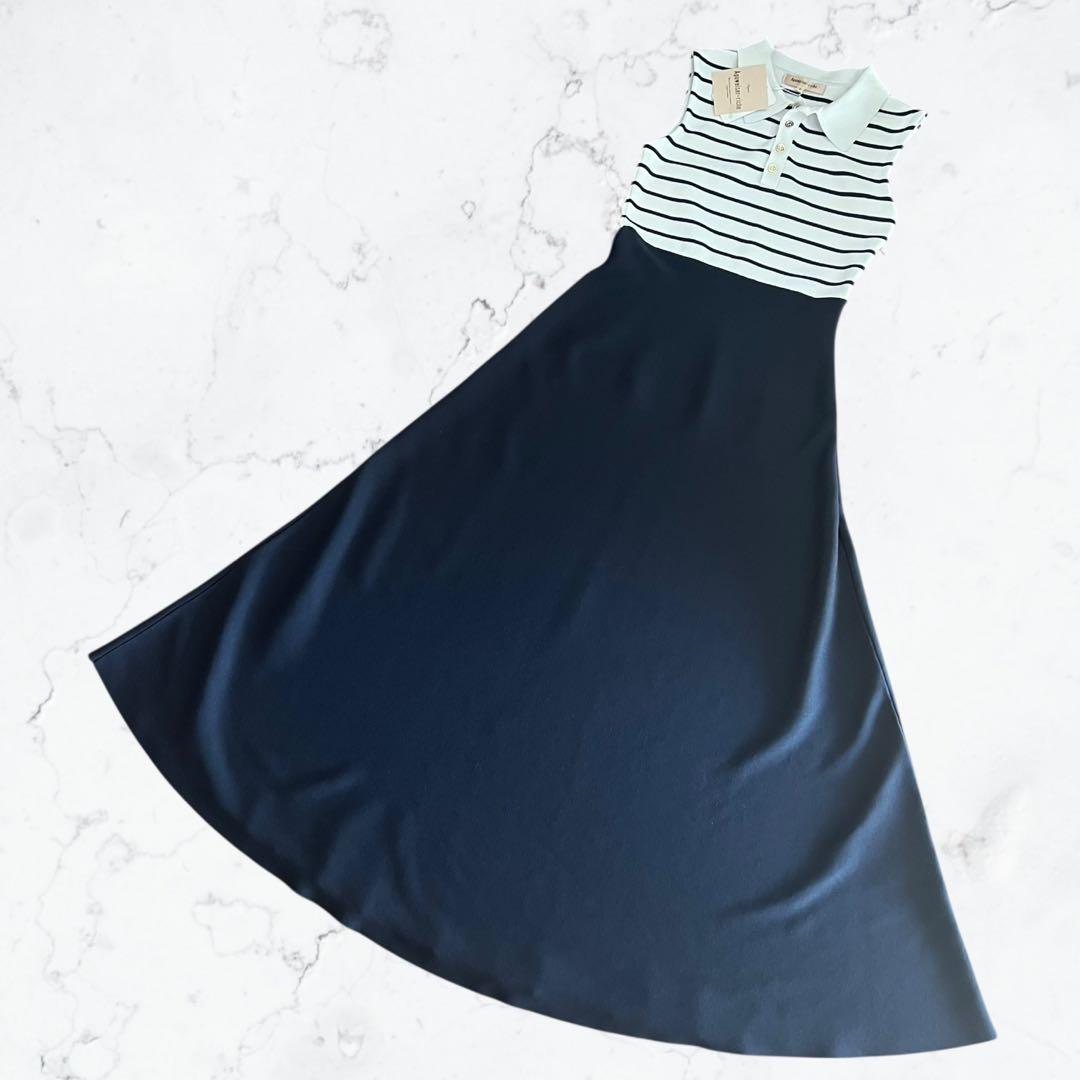 新品 アプワイザーリッシェ 冨張愛さんコラボ 完全完売 ボーダー上品ワンピース