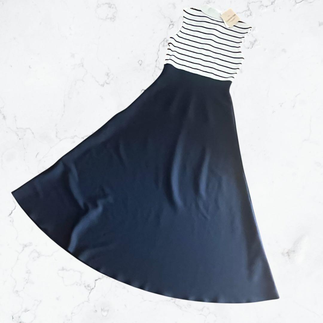 新品 アプワイザーリッシェ 冨張愛さんコラボ 完全完売 ボーダー上品ワンピース