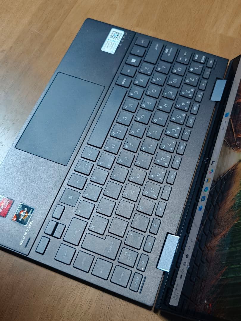 Windowsノート本体 HP ENVY x360 ryzen7 5800 16GB 1TB