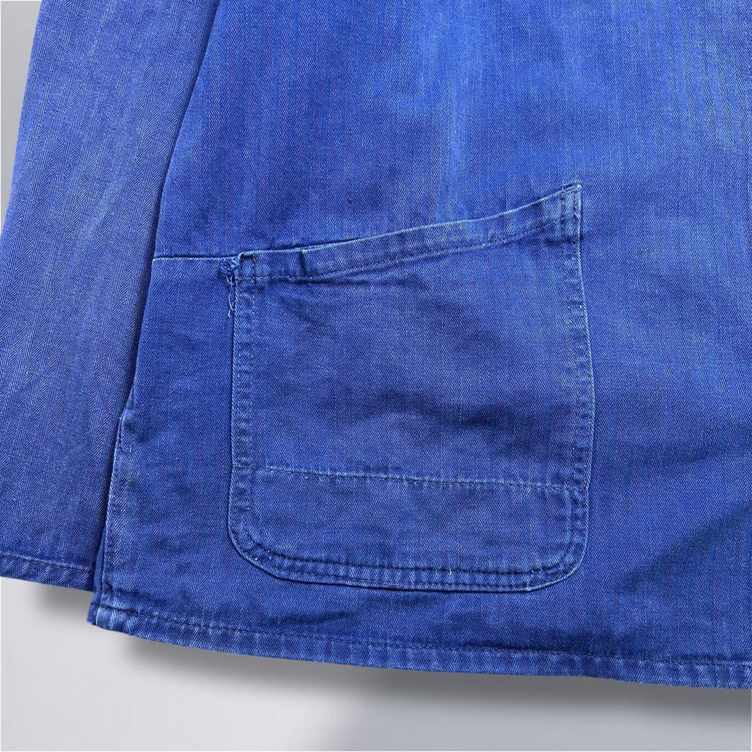 70~80's'ユーロワークジャケット ヘリンボーン織コットン ジャケットXL