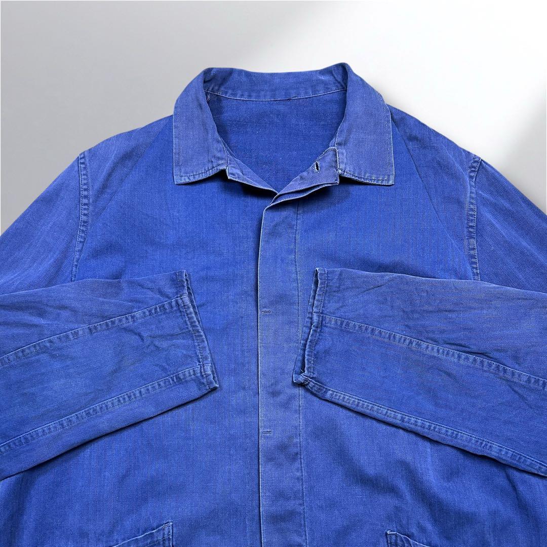 70~80's'ユーロワークジャケット ヘリンボーン織コットン ジャケットXL