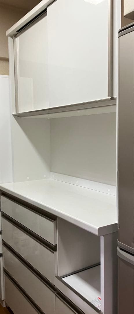 【専用】9on　ベルメゾン 食器棚 キッチンボード 日本製 120cm 白