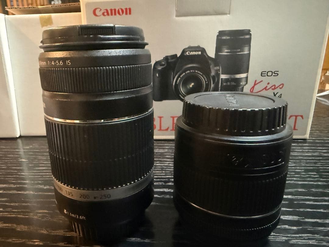 Canon デジタルカメラ EOS Kiss X4 ダブルズームキット 美品