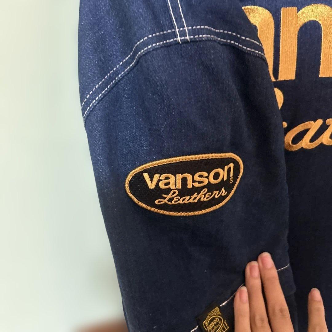 【ホッコウ太】vanson デニムオーバーオール ネイビー