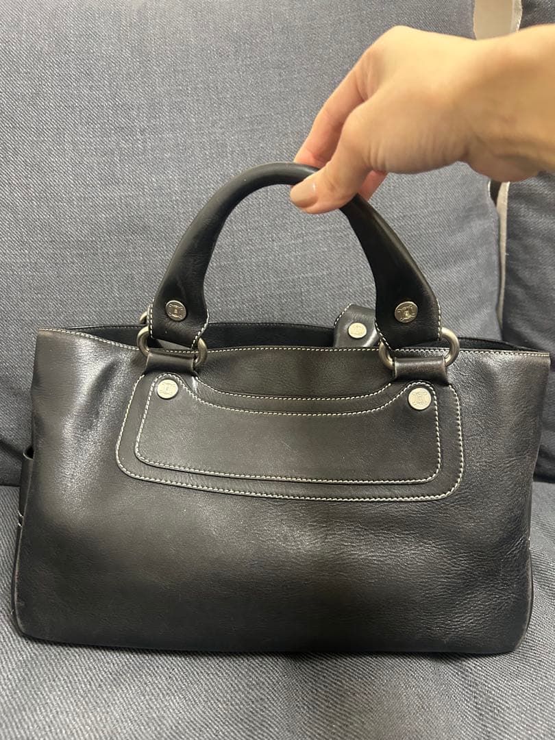 セリーヌ　Celine ブギーバッグ　黒　トリオンフ　チャーム付き