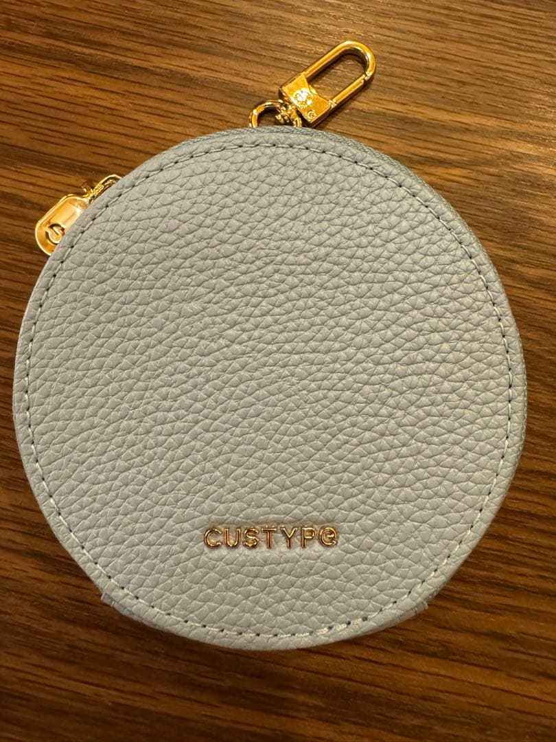 custype ライトブルー iPhone14proケース ストラップ付き 美品