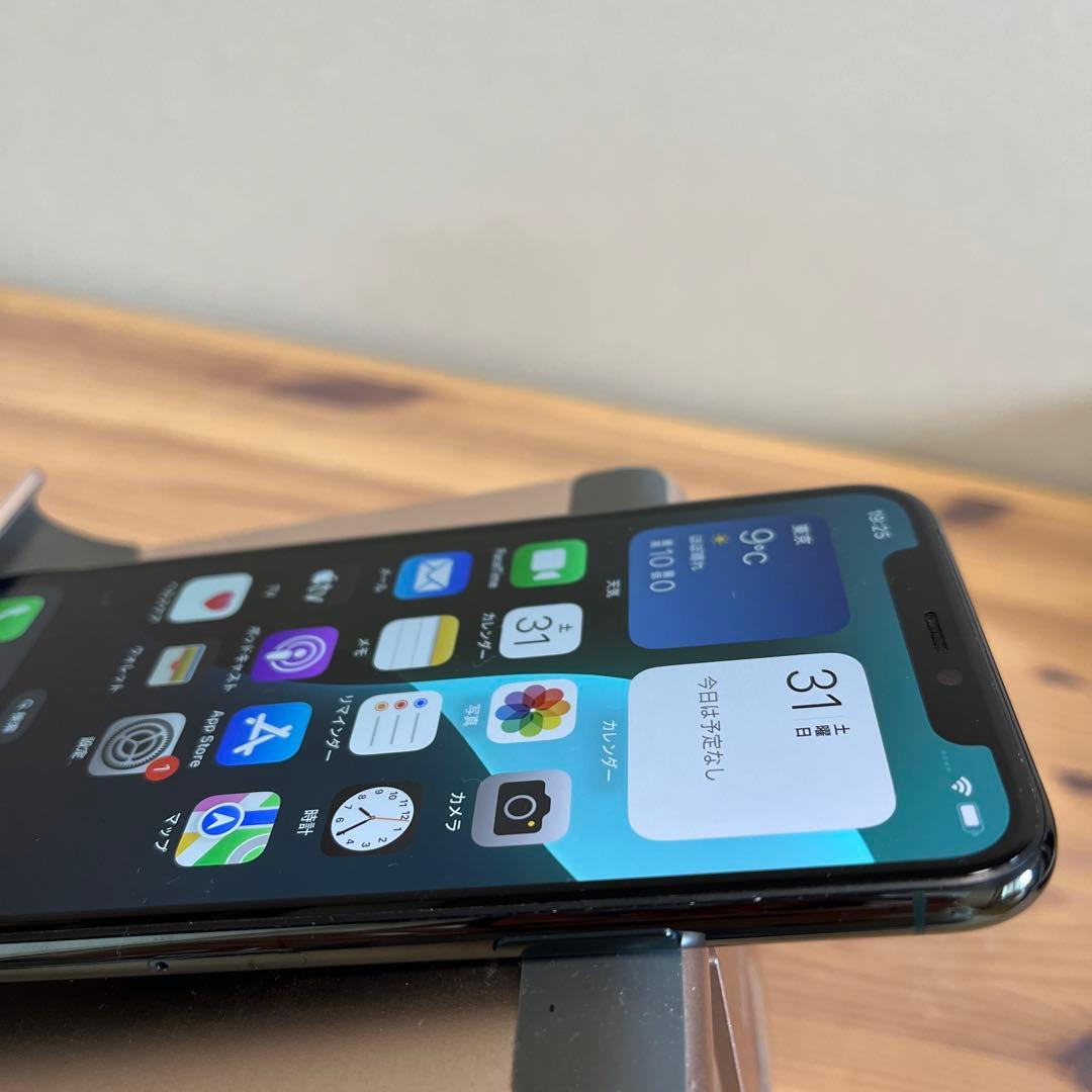 バッテリー100%超美品iPhone11 Pro 64GB ミッドナイトグリーン