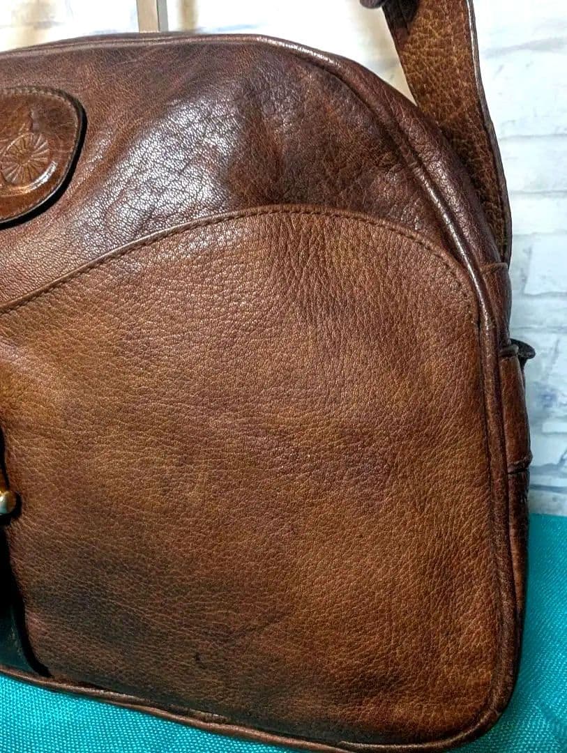 美品♥セリーヌ ショルダーバッグ レザー 馬車 ヴィンテージ OLDCELINE