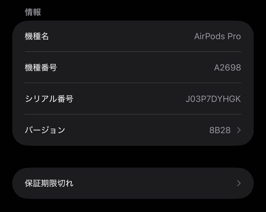 あみ　AirPods Pro 第二世代 本体
