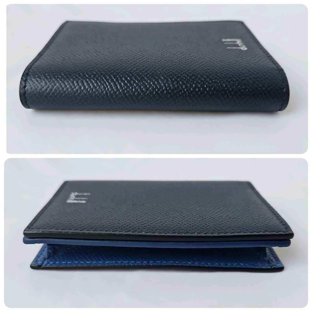 極美品☆ 現行 ダンヒル カドガン 名刺入れ カードケース レザー バイカラー