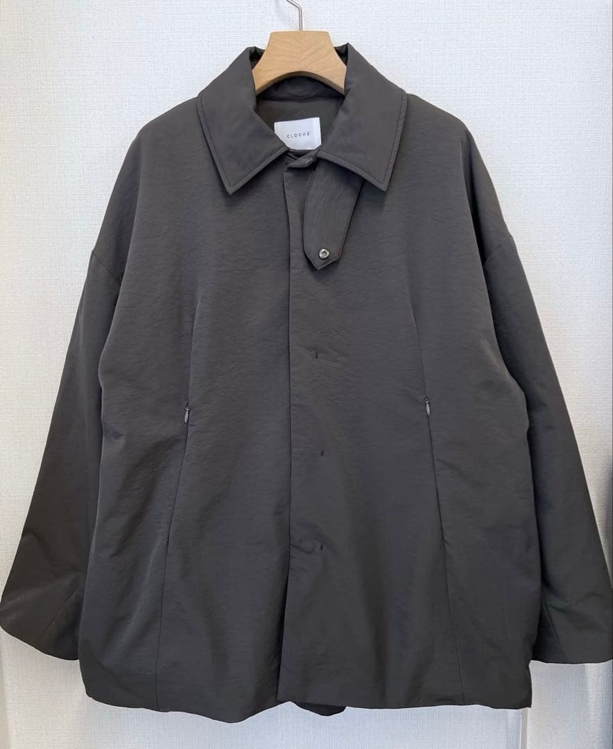 セール　CLOCHE クロッシェ ステンカラー中綿コート グレー　タグ付