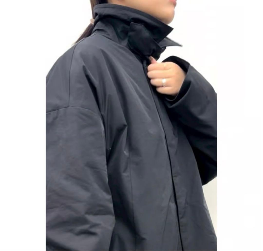 セール　CLOCHE クロッシェ ステンカラー中綿コート グレー　タグ付